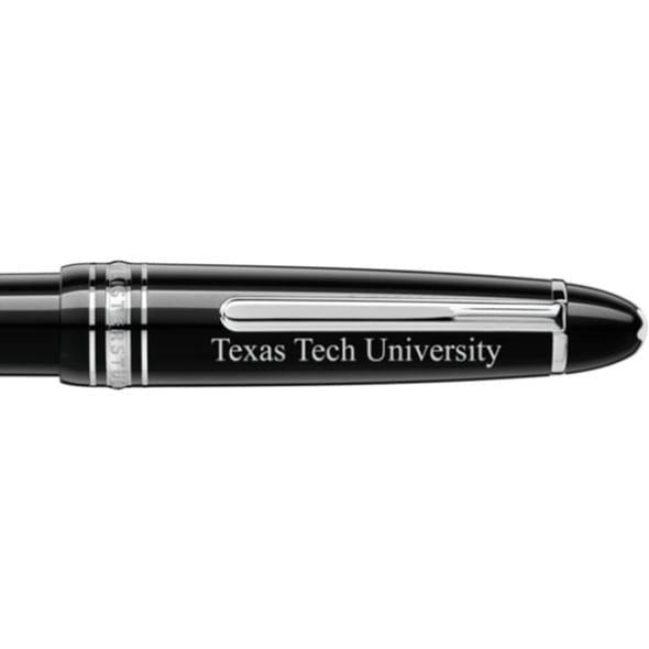 Texas Tech Montblanc Meisterstück LeGrand Ballpoint Pen in Platinum Shot #2