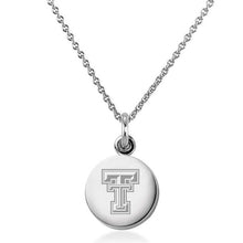 Texas Tech Necklace with Charm in Sterling Silver Shot #1
