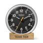 Texas Tech Shinola Desk Clock, The Runwell with Black Dial at M.LaHart & Co. Shot #1