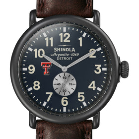 Texas Tech Shinola Watch, The Runwell 47mm Midnight Blue Dial Shot #1