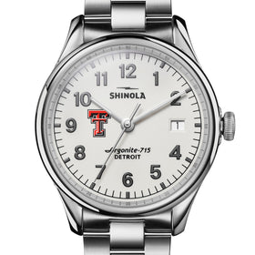 Texas Tech Shinola Watch, The Vinton 38 mm Alabaster Dial at M.LaHart &amp; Co. Shot #1