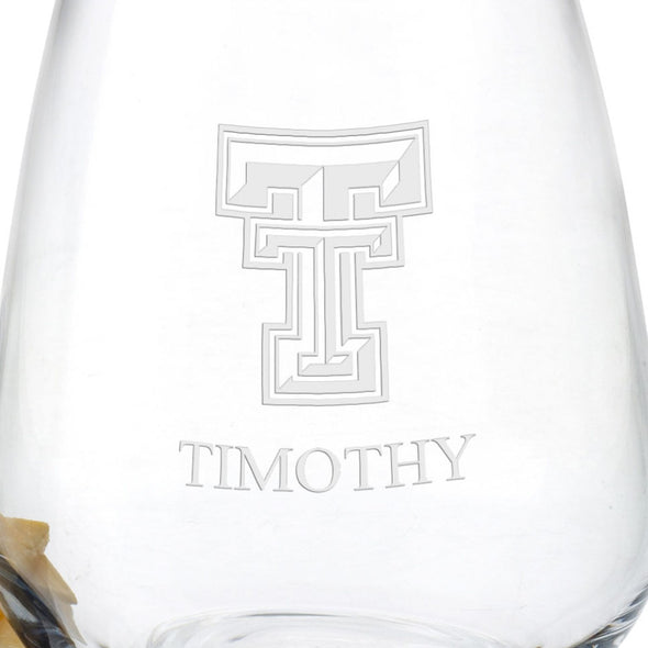 Texas Tech Stemless Wine Glasses - Set of 2 Shot #3