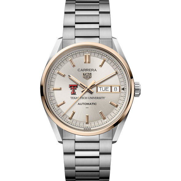 Texas Tech TAG Heuer Carrera Automatic Day-Date 18K 5N Rose Gold Shot #2