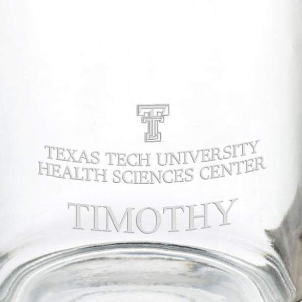 Texas Tech University Health Sciences Center School of Medicine 13 oz Glass Coffee Mug Shot #3