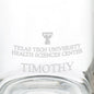 Texas Tech University Health Sciences Center School of Medicine 13 oz Glass Coffee Mug Shot #3
