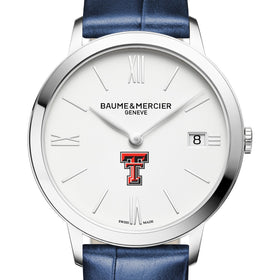 Texas Tech Women's Baume et Mercier 36.5mm Classima Watch with White Dial & Blue Leather Strap Shot #1