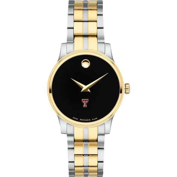 Texas Tech Women's Movado Collection Two-Tone Watch with Black Dial Shot #2