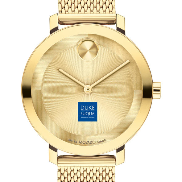The Fuqua School of Business Women&#39;s Movado Bold Gold with Mesh Bracelet Shot #1