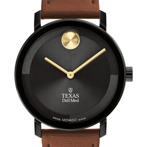 The University of Texas at Austin Dell Medical School Men's Movado BOLD with Cognac Leather Strap Shot #1