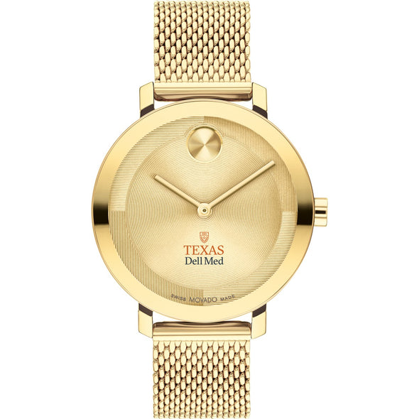 The University of Texas at Austin Dell Medical School Women's Movado Bold Gold with Mesh Bracelet Shot #2