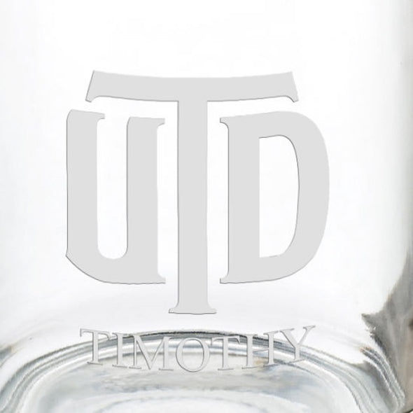 The University of Texas at Dallas 13 oz Glass Coffee Mug Shot #3