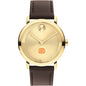 The University of Texas at Dallas Men's Movado BOLD Gold with Chocolate Leather Strap Shot #2