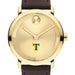 Trinity College Men's Movado BOLD Gold with Chocolate Leather Strap