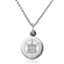 Trinity College Necklace with Charm in Sterling Silver Shot #1