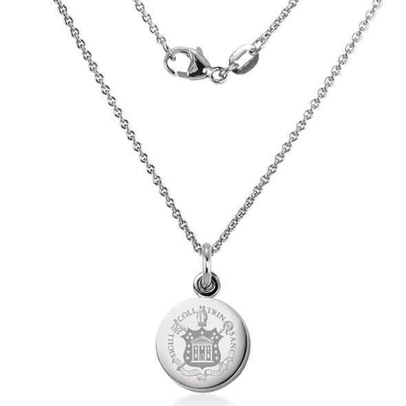 Trinity College Necklace with Charm in Sterling Silver Shot #2
