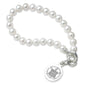 Trinity College Pearl Bracelet with Sterling Silver Charm Shot #1