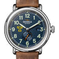 Trinity College Shinola Watch, The Runwell Automatic 45 mm Blue Dial and British Tan Strap at M.LaHart & Co. Shot #1