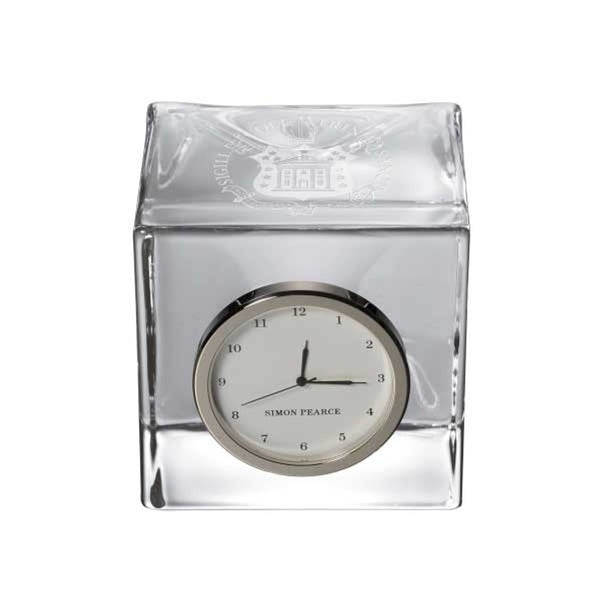 Trinity Glass Desk Clock by Simon Pearce Shot #1
