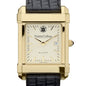 Trinity Men's Gold Quad with Leather Strap Shot #1