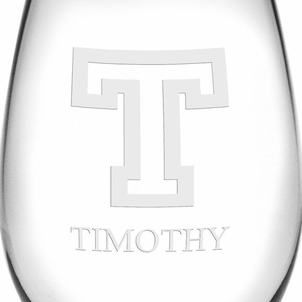 Trinity Stemless Wine Glasses Made in the USA - Set of 4 Shot #3