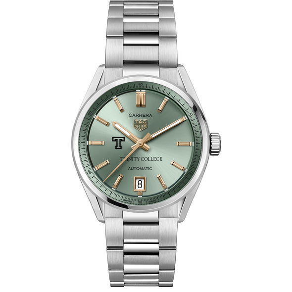 Trinity Women's TAG Heuer Steel Carrera Automatic with Green Dial Shot #2