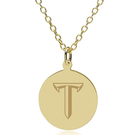 Troy 14K Gold Pendant &amp; Chain Shot #1