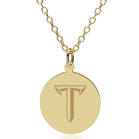 Troy 14K Gold Pendant & Chain Shot #1