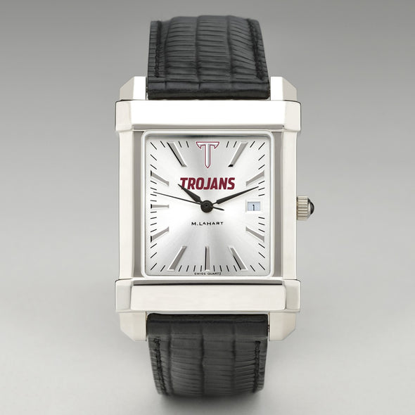 Troy Men's Collegiate Watch with Leather Strap Shot #2