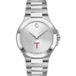 Troy Men's Movado Collection Stainless Steel Watch with Silver Dial Shot #2