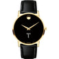 Troy Men's Movado Gold Museum Classic Leather Shot #2