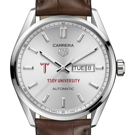 Troy Men&#39;s TAG Heuer Automatic Day/Date Carrera with Silver Dial Shot #1
