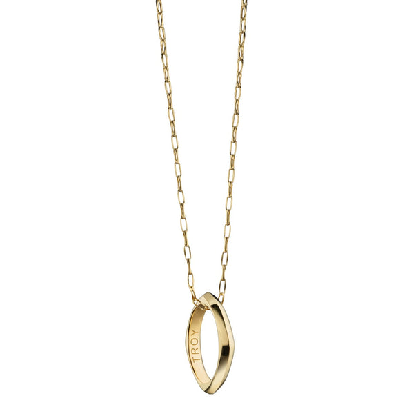 Troy Monica Rich Kosann Poesy Ring Necklace in Gold Shot #2