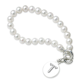 Troy Pearl Bracelet with Sterling Silver Charm Shot #1