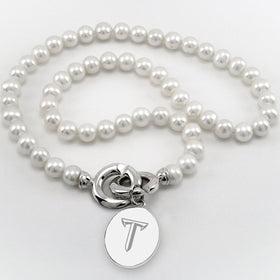 Troy Pearl Necklace with Sterling Silver Charm Shot #1
