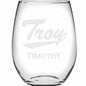 Troy Stemless Wine Glasses Made in the USA - Set of 2 Shot #2