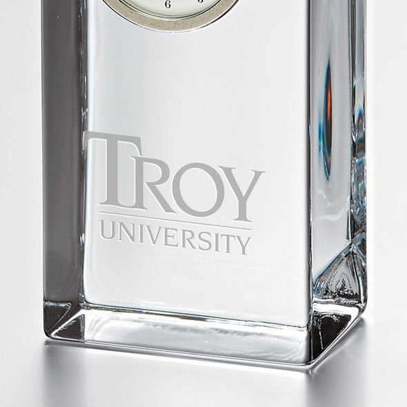 Troy Tall Glass Desk Clock by Simon Pearce Shot #2