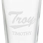 Troy University 16 oz Pint Glass- Set of 2 Shot #3