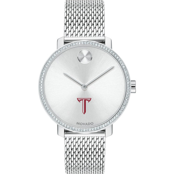 Troy Women's Movado Bold with Crystal Bezel & Mesh Bracelet Shot #2