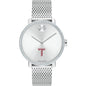 Troy Women's Movado Bold with Crystal Bezel & Mesh Bracelet Shot #2