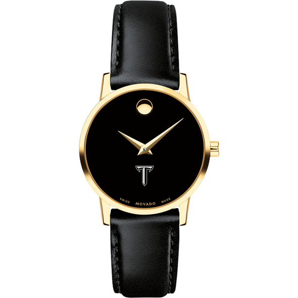 Troy Women&#39;s Movado Gold Museum Classic Leather Shot #2