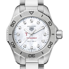 Troy Women&#39;s TAG Heuer Steel Aquaracer with Diamond Dial Shot #1