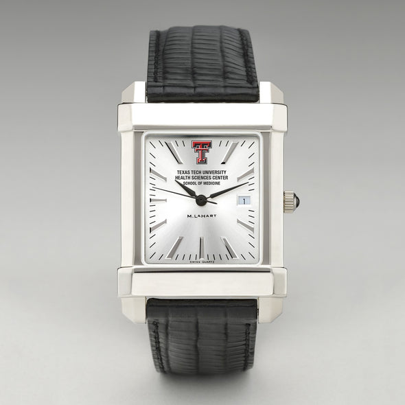 TTUHSC SOM Men's Collegiate Watch with Leather Strap Shot #2