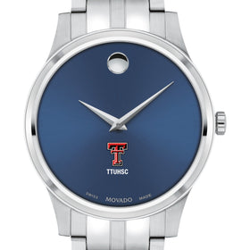 TTUHSC SOM Men's Movado Collection Stainless Steel Watch with Blue Dial Shot #1