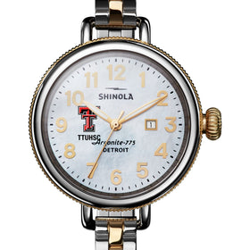 TTUHSC SOM Shinola Watch, The Birdy 34 mm MOP Dial Shot #1
