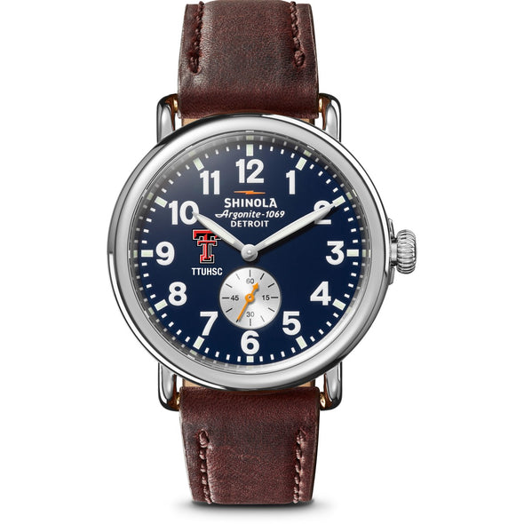 TTUHSC SOM Shinola Watch, The Runwell 41 mm Midnight Blue Dial Shot #2