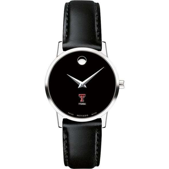 TTUHSC SOM Women's Movado Museum with Leather Strap Shot #2