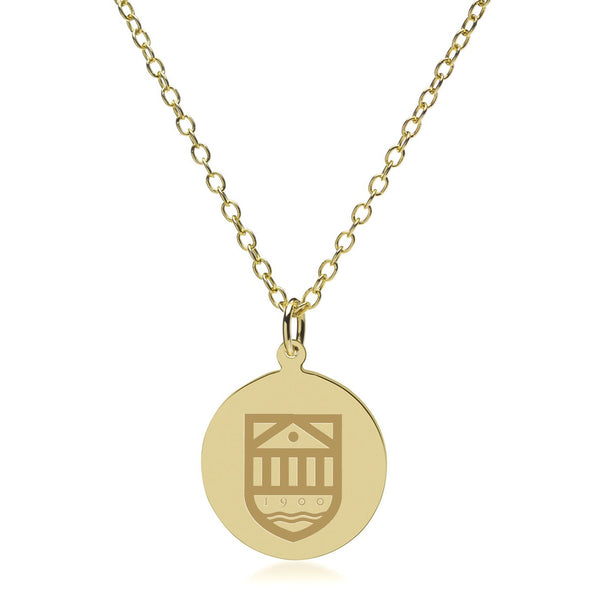 Tuck 18K Gold Pendant & Chain Shot #2