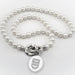 Tuck Pearl Necklace with Sterling Silver Charm
