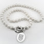 Tuck Pearl Necklace with Sterling Silver Charm Shot #1
