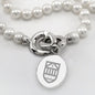 Tuck Pearl Necklace with Sterling Silver Charm Shot #2
